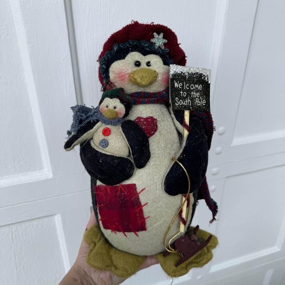 Vintage Coyne’s & Co. Mother Brown’s Homespun “Patty & Petey Penguin” Figurine - Picture 1 of 6